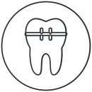 Icon style image for treatment: Metal Braces